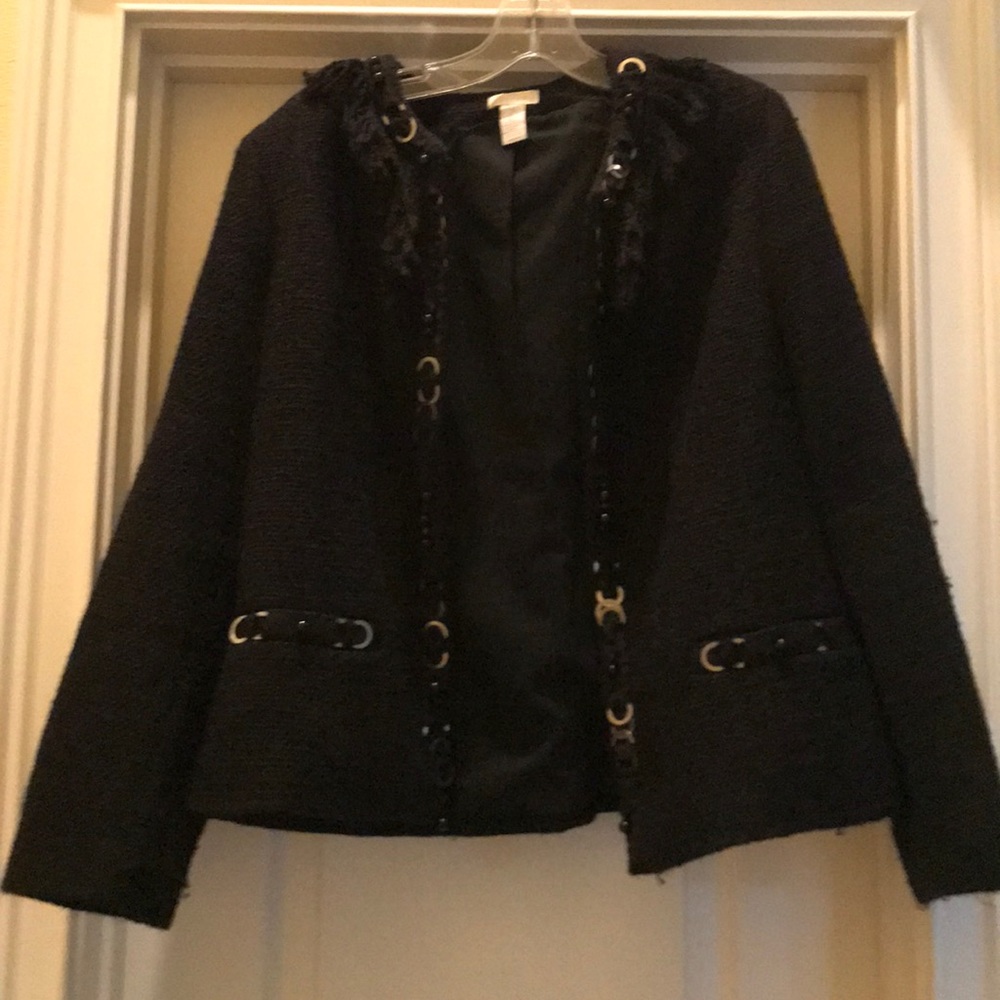 Black tweed blazer